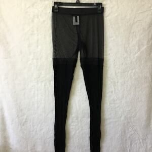 BCBGMaxazria Black Sheer Top Leggings